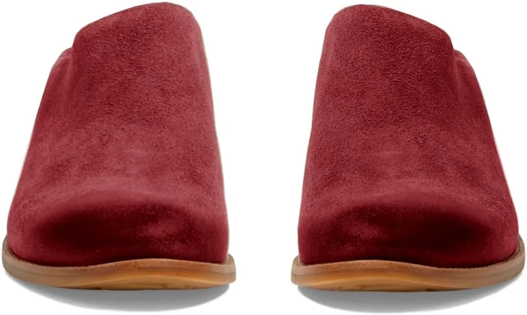 LEHOOR Women Comfort Mule Wedges Round Toe Slip On Wedge Heels Mules Walking Retro 2 inch Stacked Wedged Mule Shoes Office Ladies Heeled Slide Shoes Backless Casual Going Out 4-11 M US