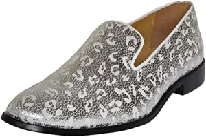 LIBERTYZENO Mens Genuine Leather Adults Tassel Loafer Slip On Dress Shoes for Prom Graduation