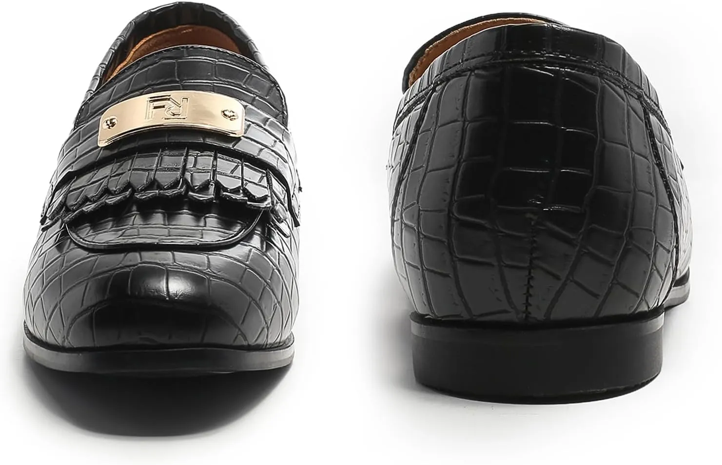 Loafers for Women Slip On Moccasins Shoes Tassel Flats No Heel with Chain