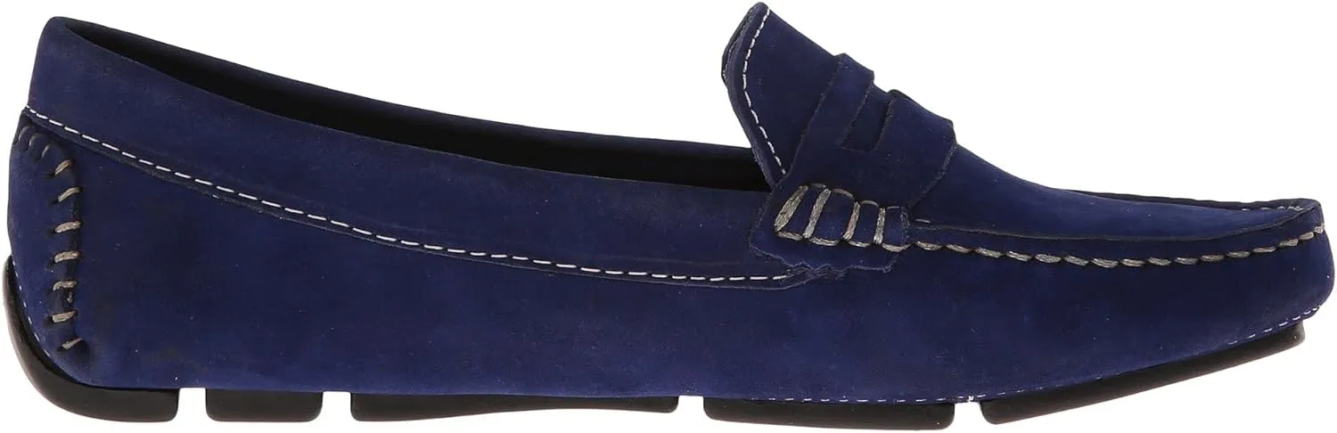 Massimo Matteo Penny Keeper - Loafers for Women - Rich Nubuck - Leather Upper - Cushioned Leather Footbed