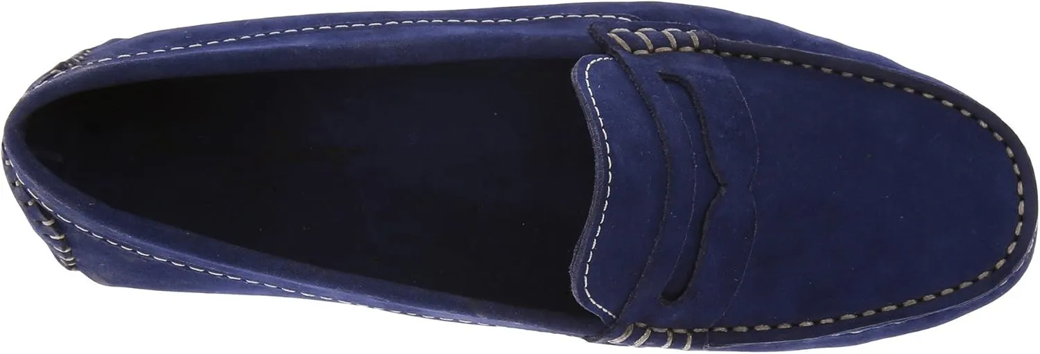 Massimo Matteo Penny Keeper - Loafers for Women - Rich Nubuck - Leather Upper - Cushioned Leather Footbed