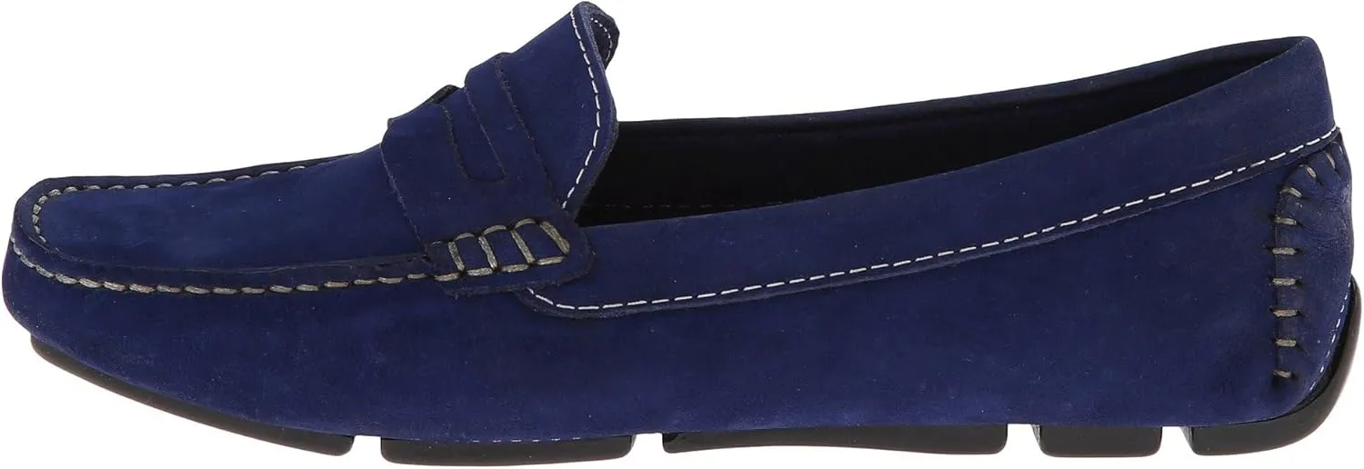 Massimo Matteo Penny Keeper - Loafers for Women - Rich Nubuck - Leather Upper - Cushioned Leather Footbed