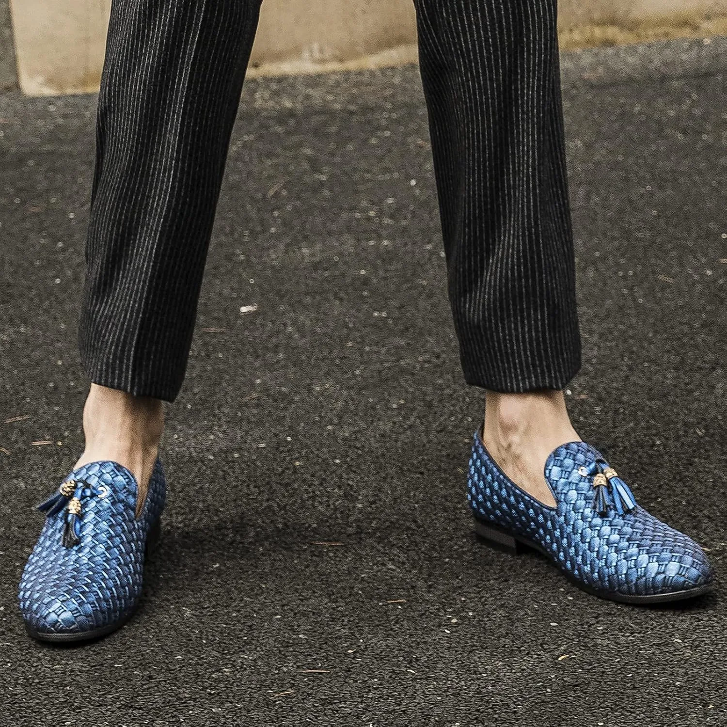 Meijiana Men’s Fashion Loafers Wedding Dress Shoes for Men with Tassel Embellishment