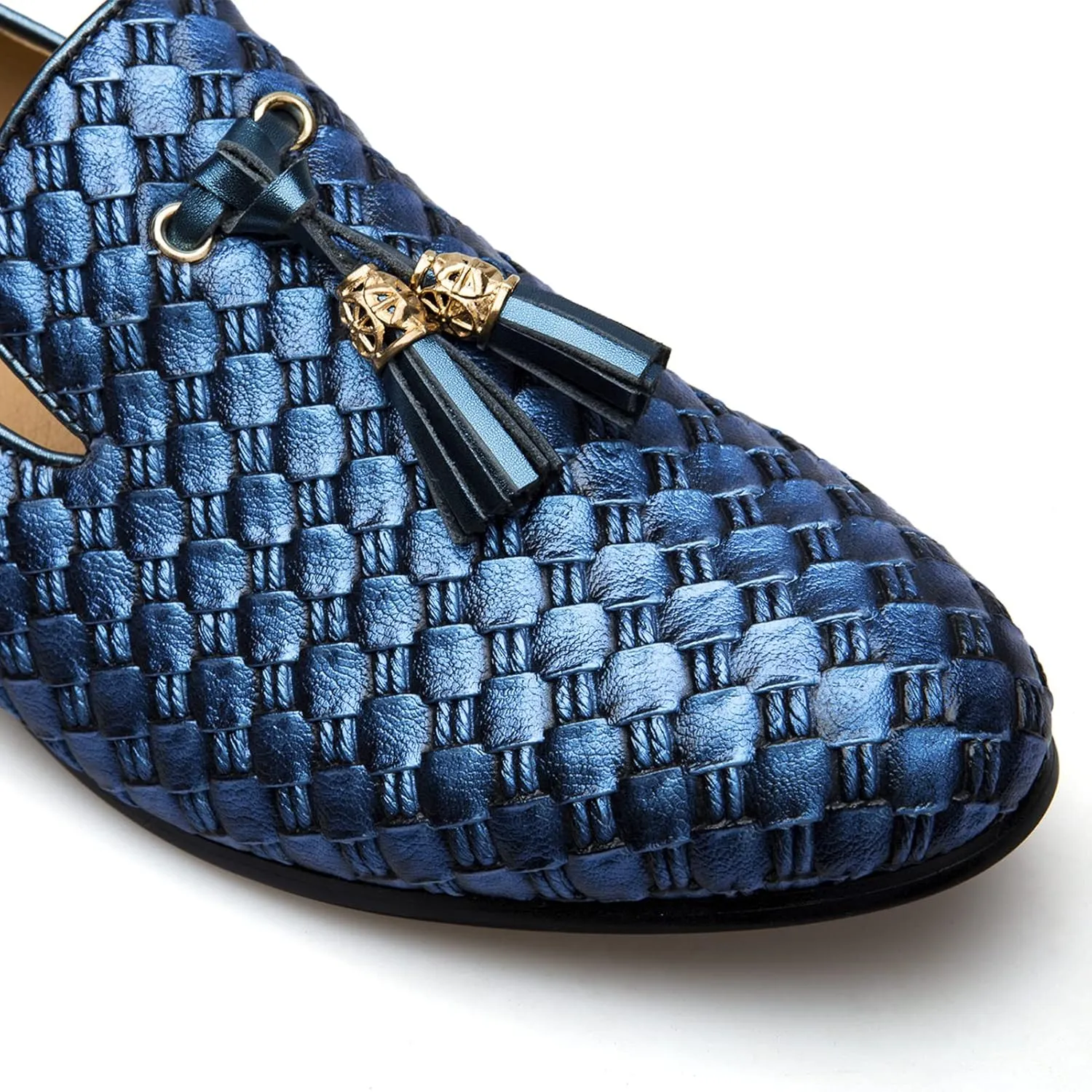 Meijiana Men’s Fashion Loafers Wedding Dress Shoes for Men with Tassel Embellishment