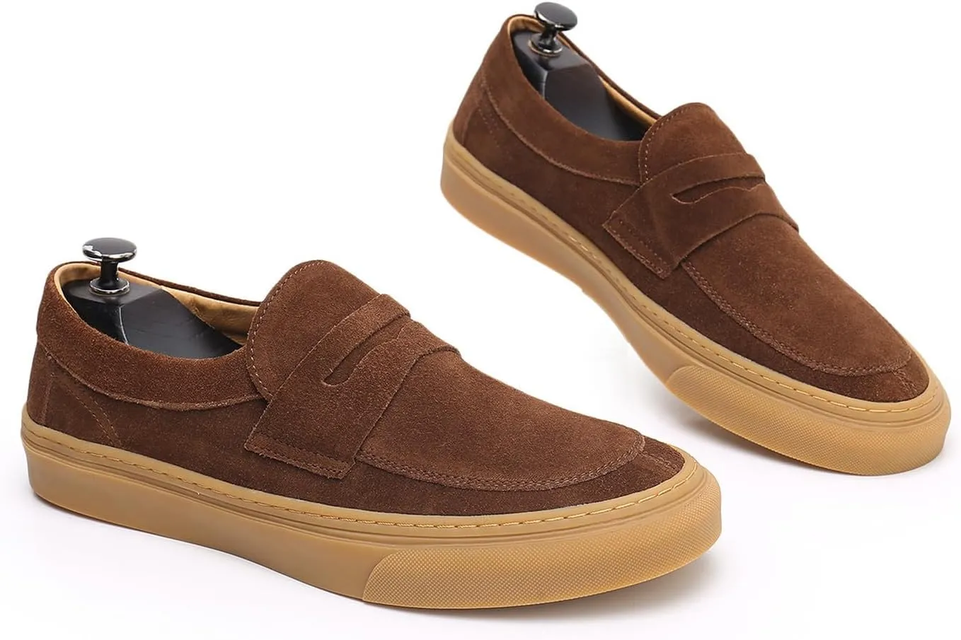 Mens Dress Shoes Slip-Ons Penny Loafers Suede Slippers Fashion Casual Business Prom Mocasines Boat Fashion Comfortable Breathable Summer Shoes for Men