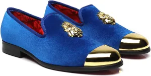 Men's Loafers Fashion Gold Buckle Wedding Party Shoes