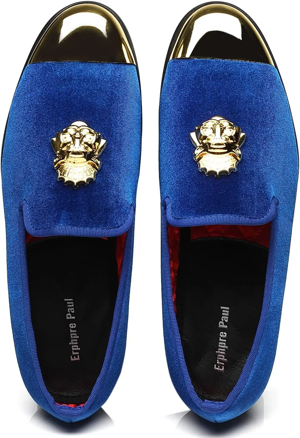 Men's Loafers Fashion Gold Buckle Wedding Party Shoes