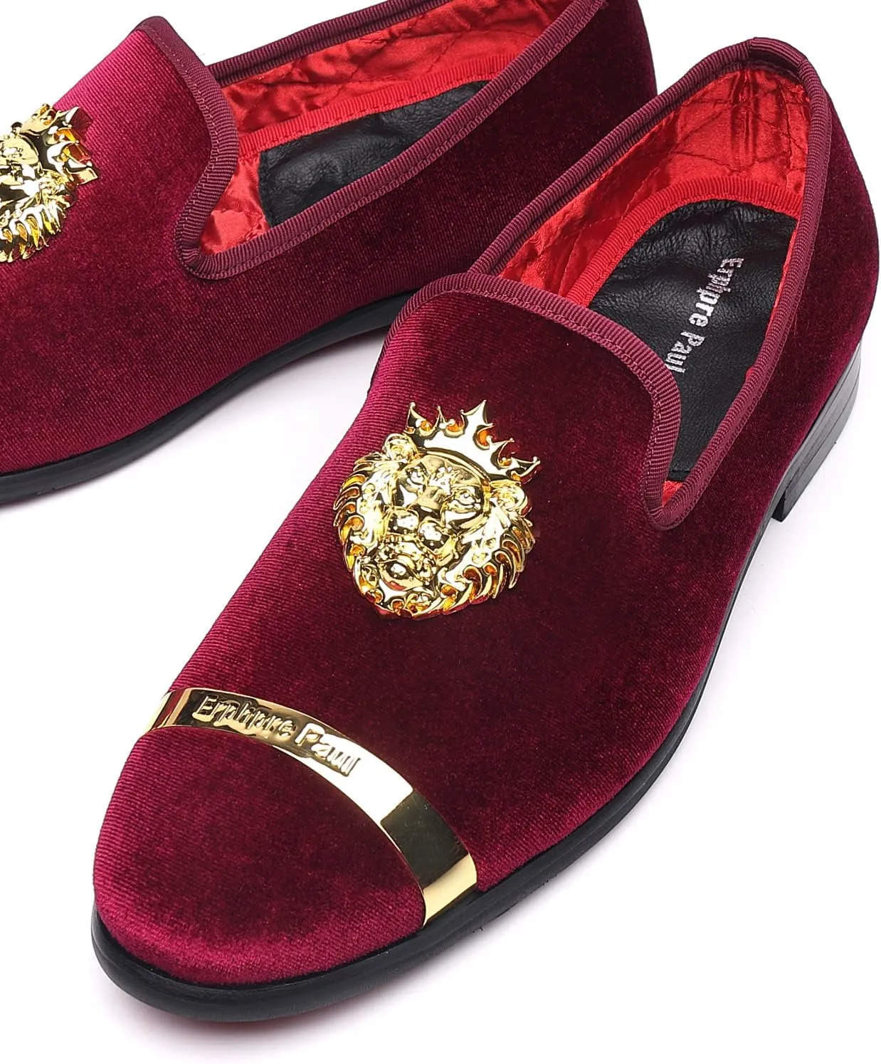 Men's Loafers Fashion Gold Buckle Wedding Party Shoes