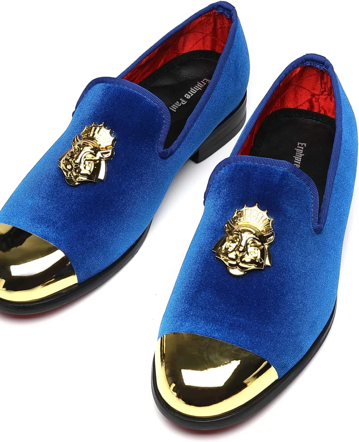 Men's Loafers Fashion Gold Buckle Wedding Party Shoes