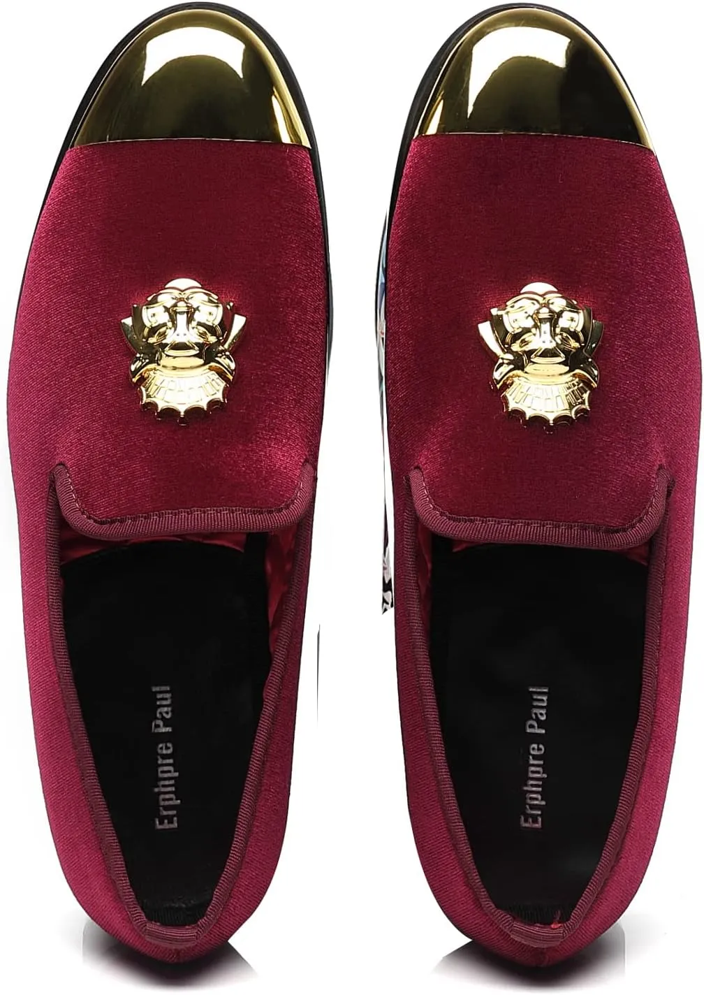 Men's Loafers Fashion Gold Buckle Wedding Party Shoes
