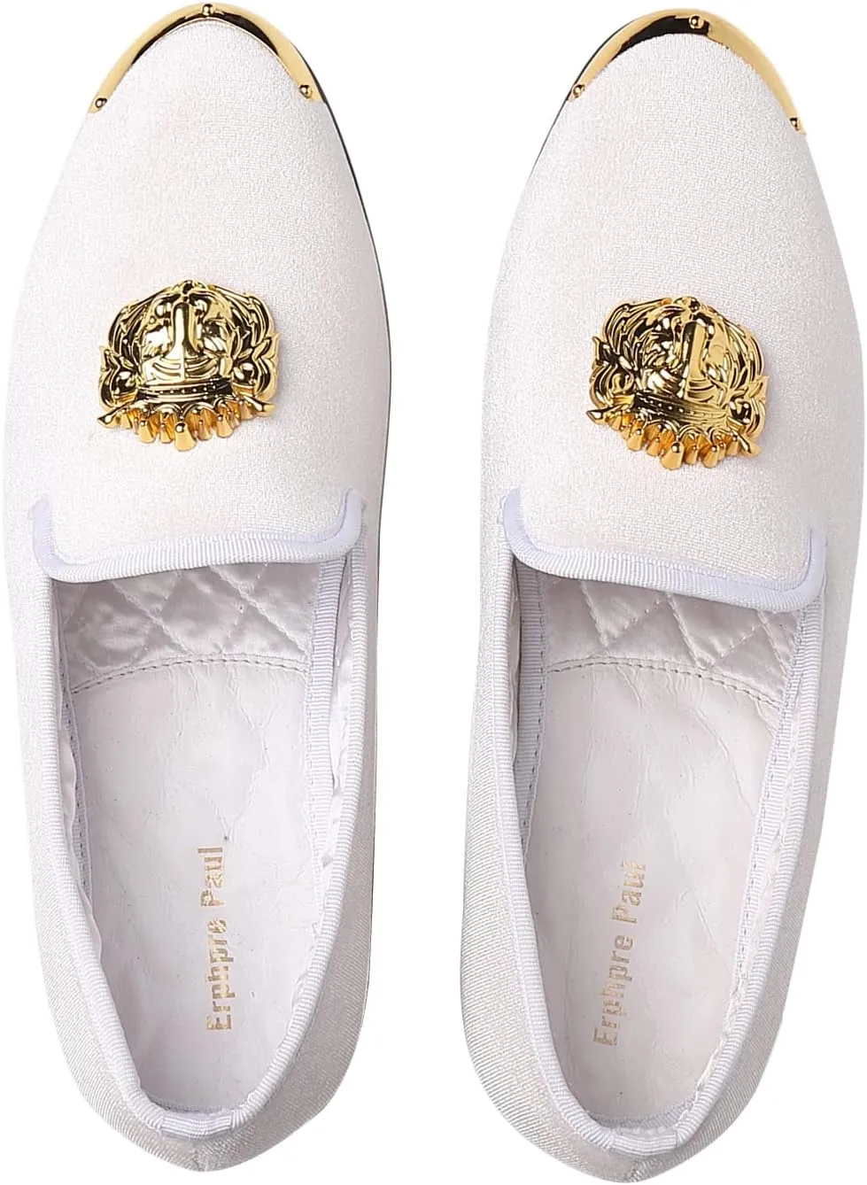 Men's Loafers Velvet Gold Buckle Party Prom Shoes