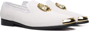 Men's Loafers Velvet Gold Buckle Party Prom Shoes