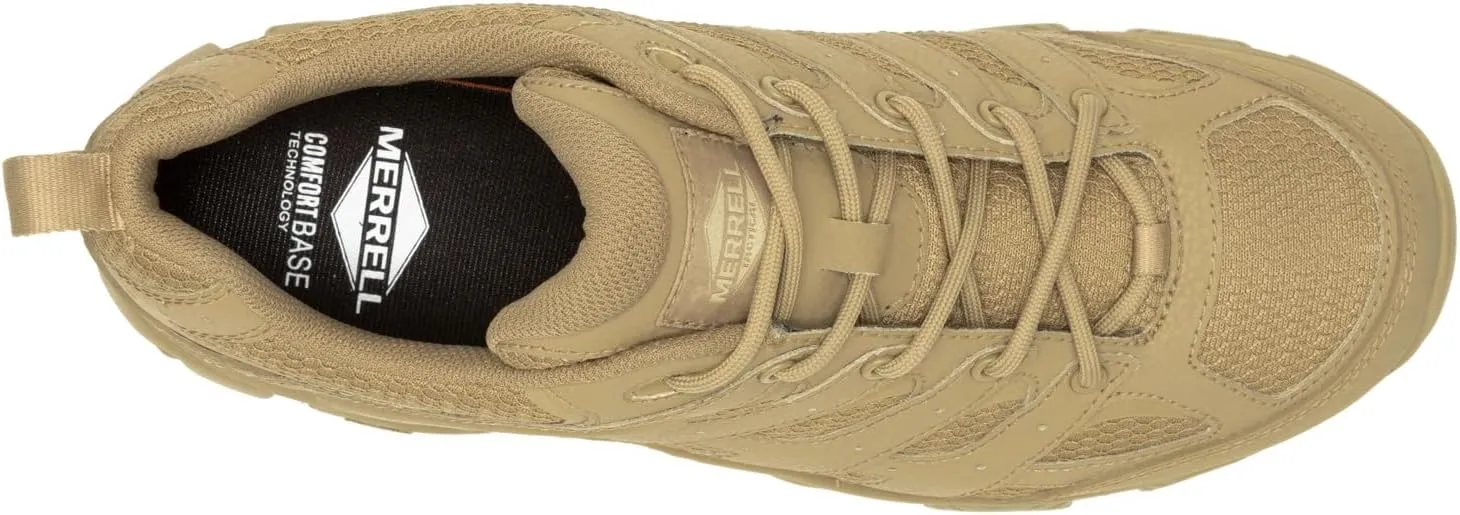 Merrell Men’s Moab 3 Tactical Industrial Shoes, Waterproof Coated Leather & Mesh Upper Combat Outdoor Work Boots