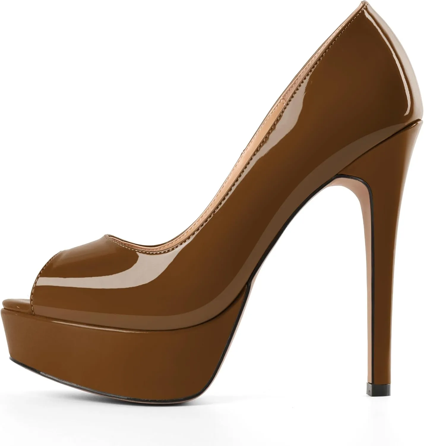 Mettesally Women's Peep Toe Platform Sandals Stiletto Heel Open Toe Pumps Party Dress Shoes