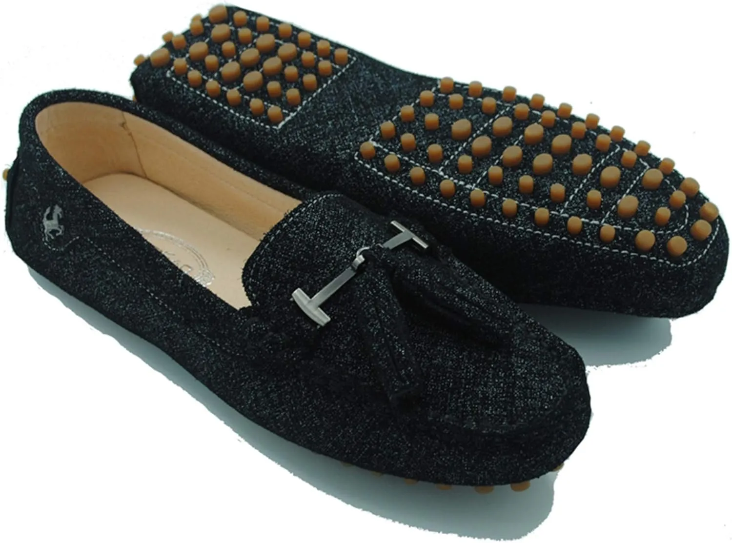 Minishion Summer Loafers for Women Tassel Driving Shoes YB96019