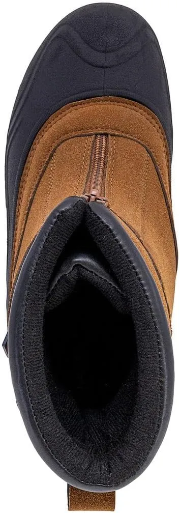 Nautica Mens Zipper Duck Boots Waterproof Shell Insulated Snow & Rain Boot