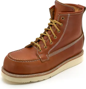 Nomad Heritage Composite Toe Work Boots, Moc Toe, Botos Con Casquillo Para Hombre De Trabajo, Slip & Oil Resistant, 100% Leather, Botas Con Casquillo