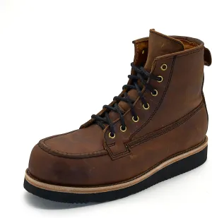 Nomad Heritage Composite Toe Work Boots, Moc Toe, Botos Con Casquillo Para Hombre De Trabajo, Slip & Oil Resistant, 100% Leather, Botas Con Casquillo