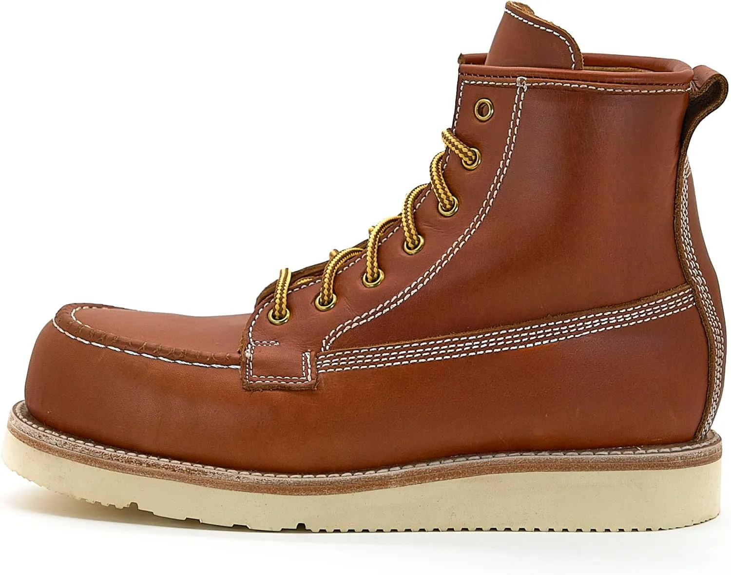 Nomad Heritage Composite Toe Work Boots, Moc Toe, Botos Con Casquillo Para Hombre De Trabajo, Slip & Oil Resistant, 100% Leather, Botas Con Casquillo