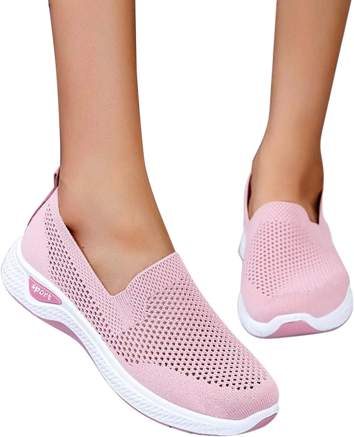 Orthopedic Casual Shoes for Women Slip On Sneakers with Arch Support Comfortable Walking Loafers Plantar Fasciitis Relief Foot Heel Pain Diabetic Feet