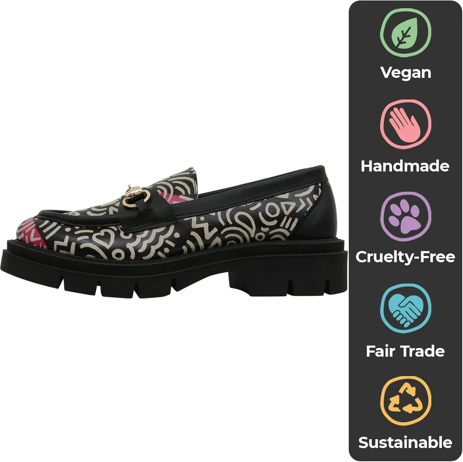 Penny Loafers for Women - Handmade and Vegan Leather Platform Loafers for Women