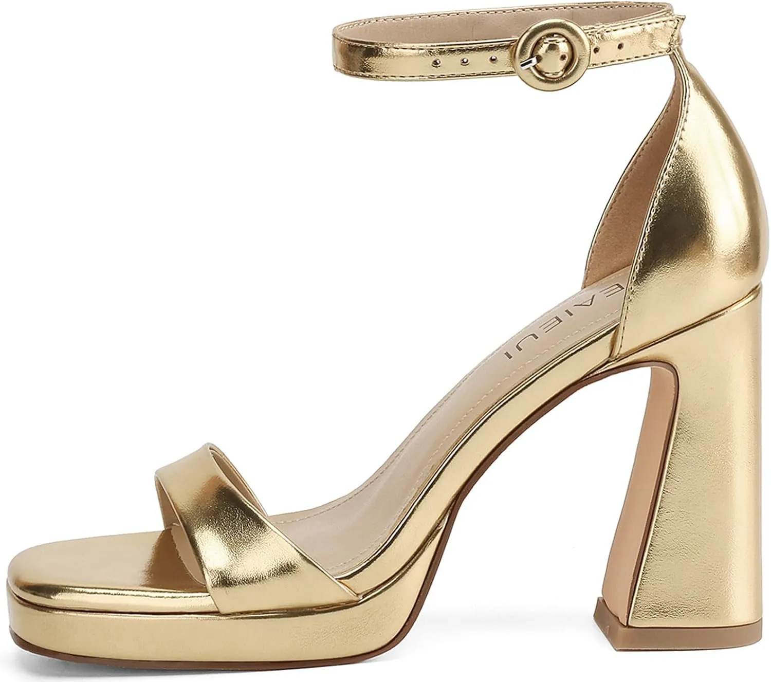 Platform Heels for Women Chunky High Heels with Ankle Strap Square Toe Strappy Heels for Women Heeled Sandals