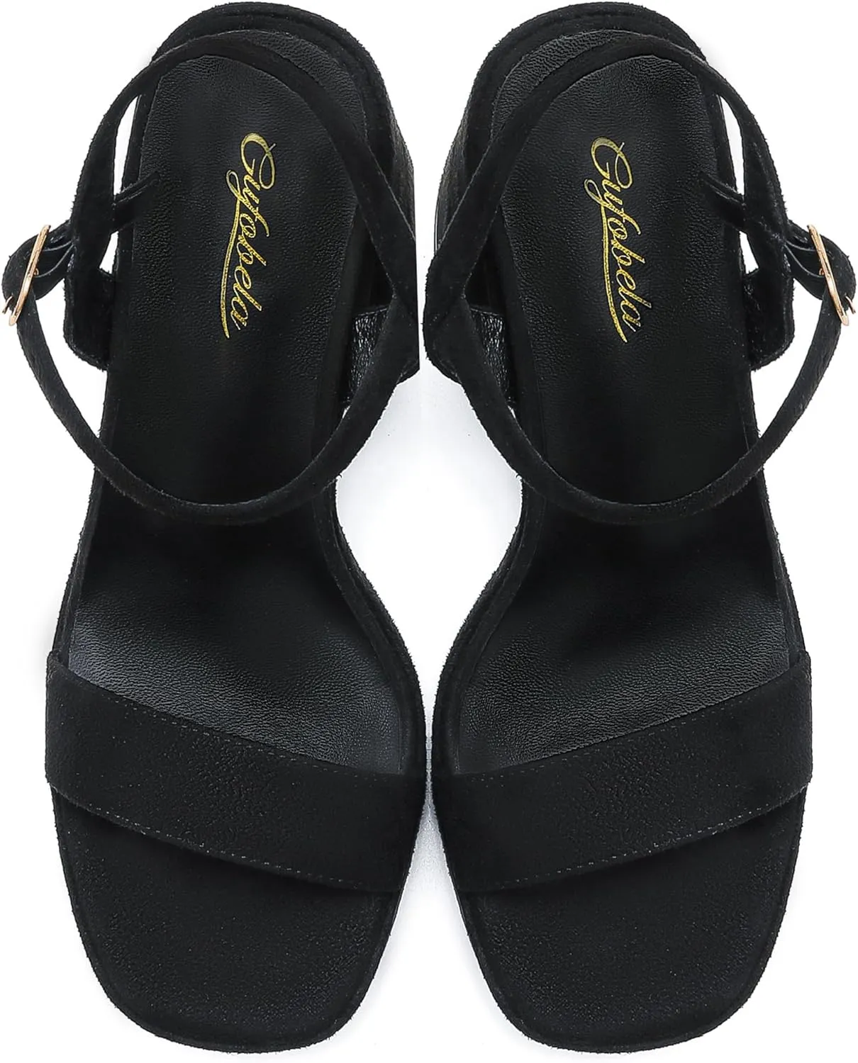 Platform Sandals Women Fashion Block Chunky Heeled Sandals Open Toe High Heels Evening Wedding Party Prom Dance Summer Ankle Strap Dress Shoes