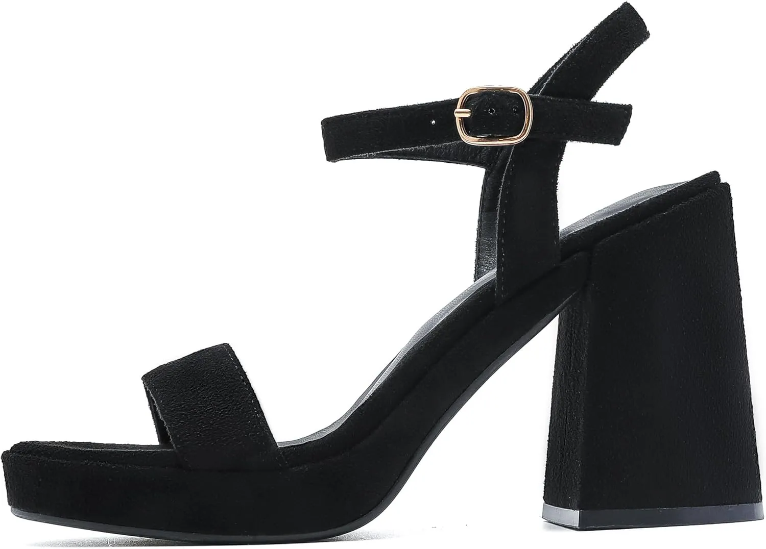 Platform Sandals Women Fashion Block Chunky Heeled Sandals Open Toe High Heels Evening Wedding Party Prom Dance Summer Ankle Strap Dress Shoes