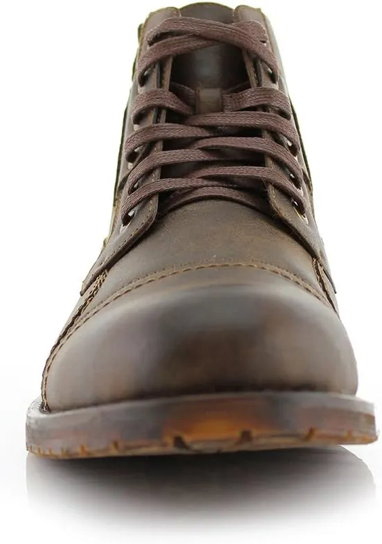 Polar Fox Ronny MPX806037 Mens Casual Work Lace Up Classic Motorcycle Combat Boots