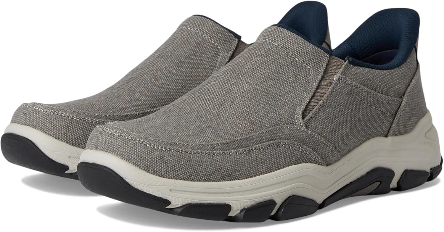 Rockport Men's Reece Sneaker, Grey Canvas, 13 Wide