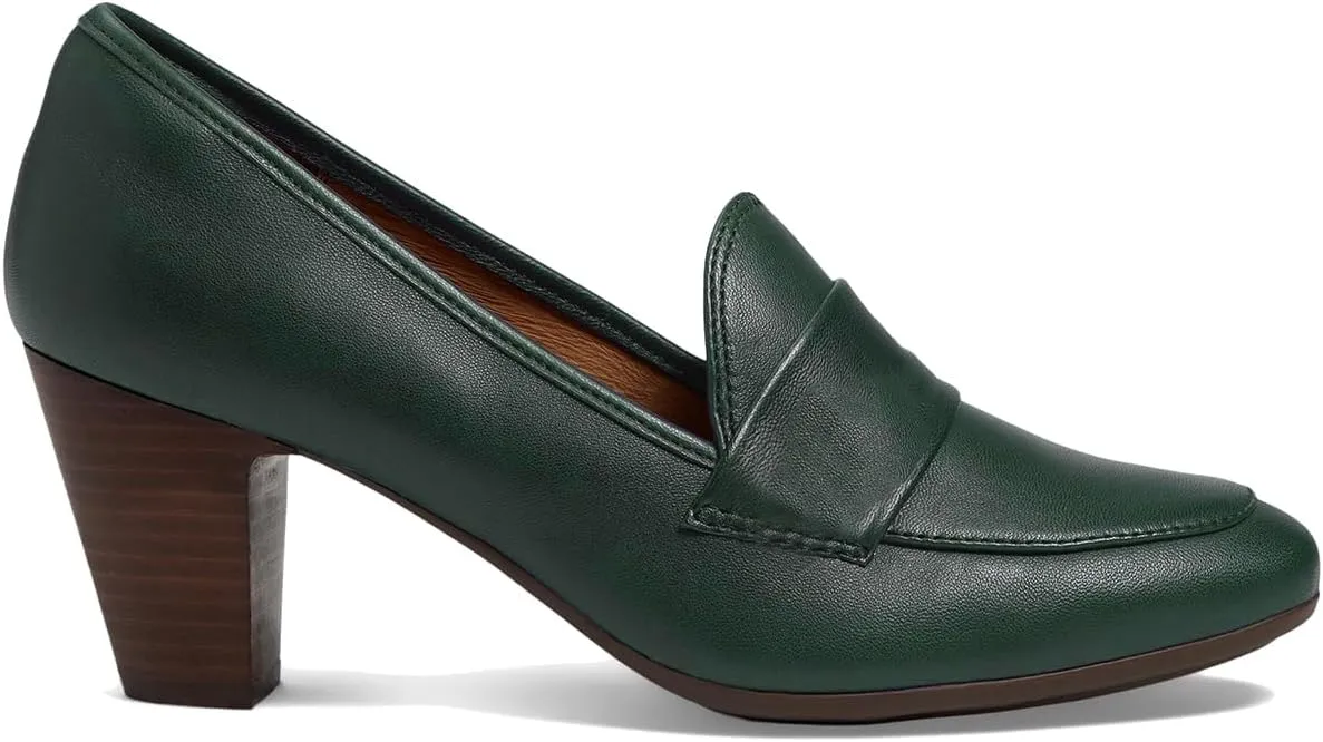 SHODENSE Women Chunky Kitten Heel Pumps Shoes Round Closed Toe Slip On Suede Penny Loafers Mid Block Heels Dress Loafer Matte Almond Toe Comfort Oxford Shoes Office Work Classic Elegant 4-11 M US