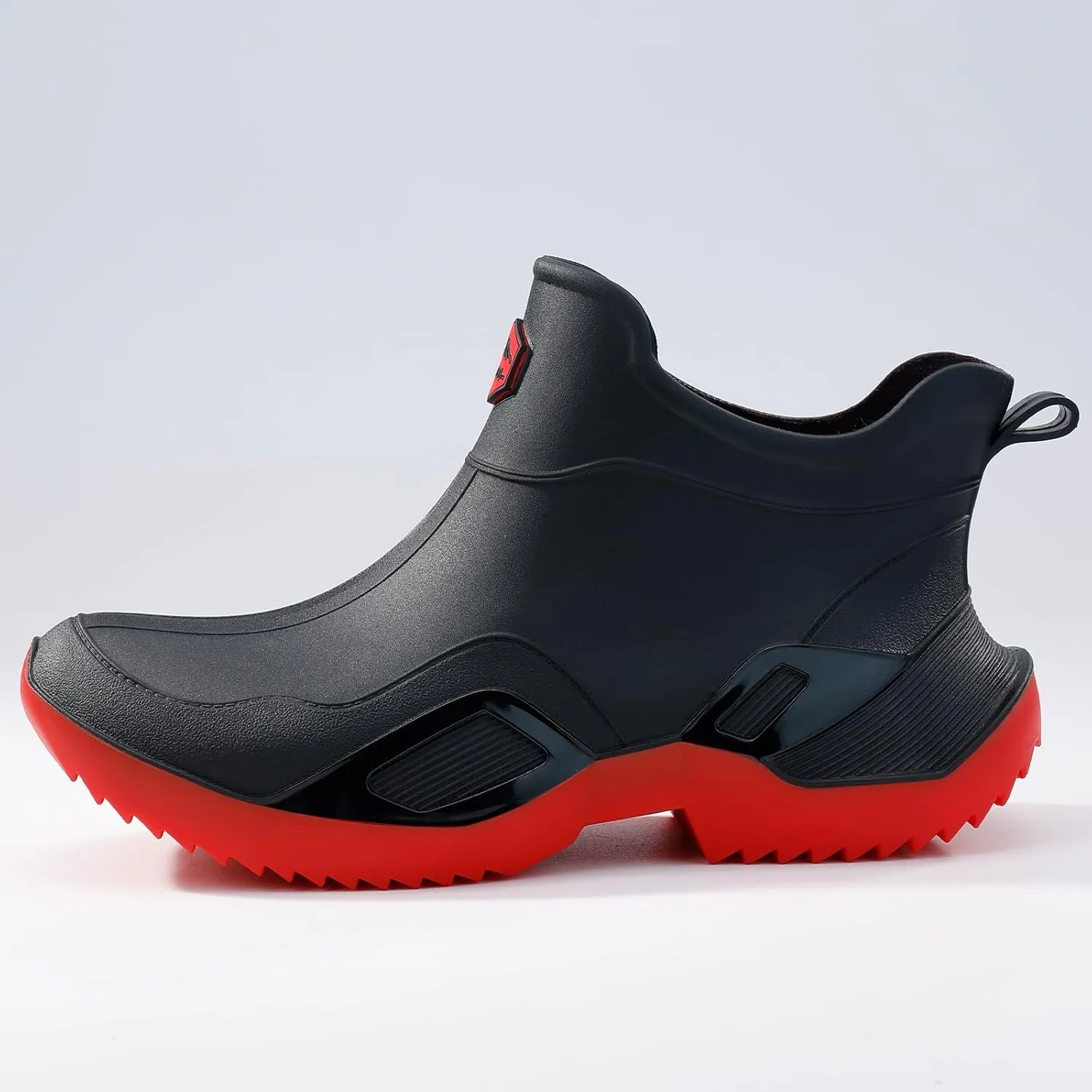 Short rain boots women waterproof deck boots for men ankle fishing boot comfortable garden work shoes lightweight chelsea boot for Boating Camping Sailing
