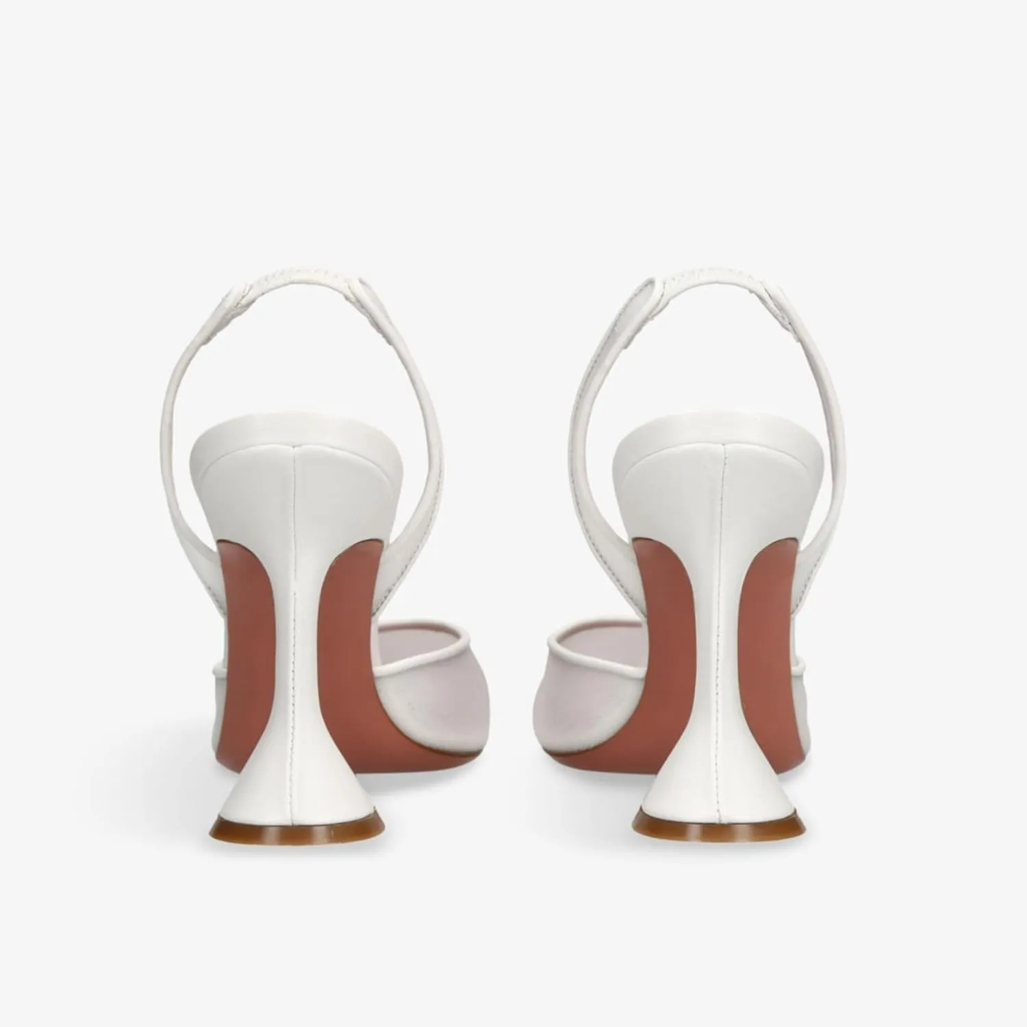 Slingback Mesh Mule Heels for Women with 3.75 Inches Heel