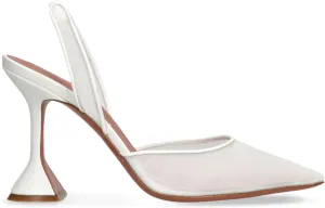 Slingback Mesh Mule Heels for Women with 3.75 Inches Heel