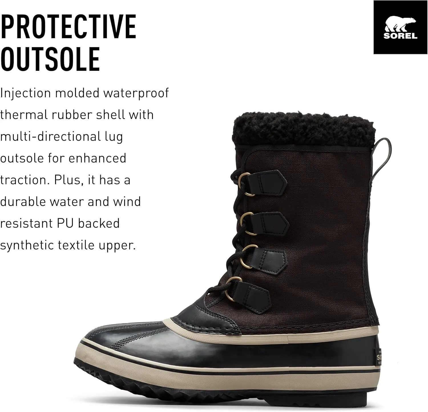 SOREL Men's 1964 Pac Nylon Waterproof Boot
