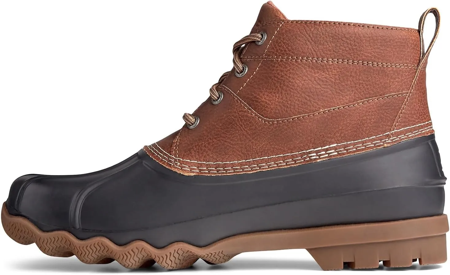 Sperry Mens Brewster Low Duck Casual Boots Ankle - Black, Brown