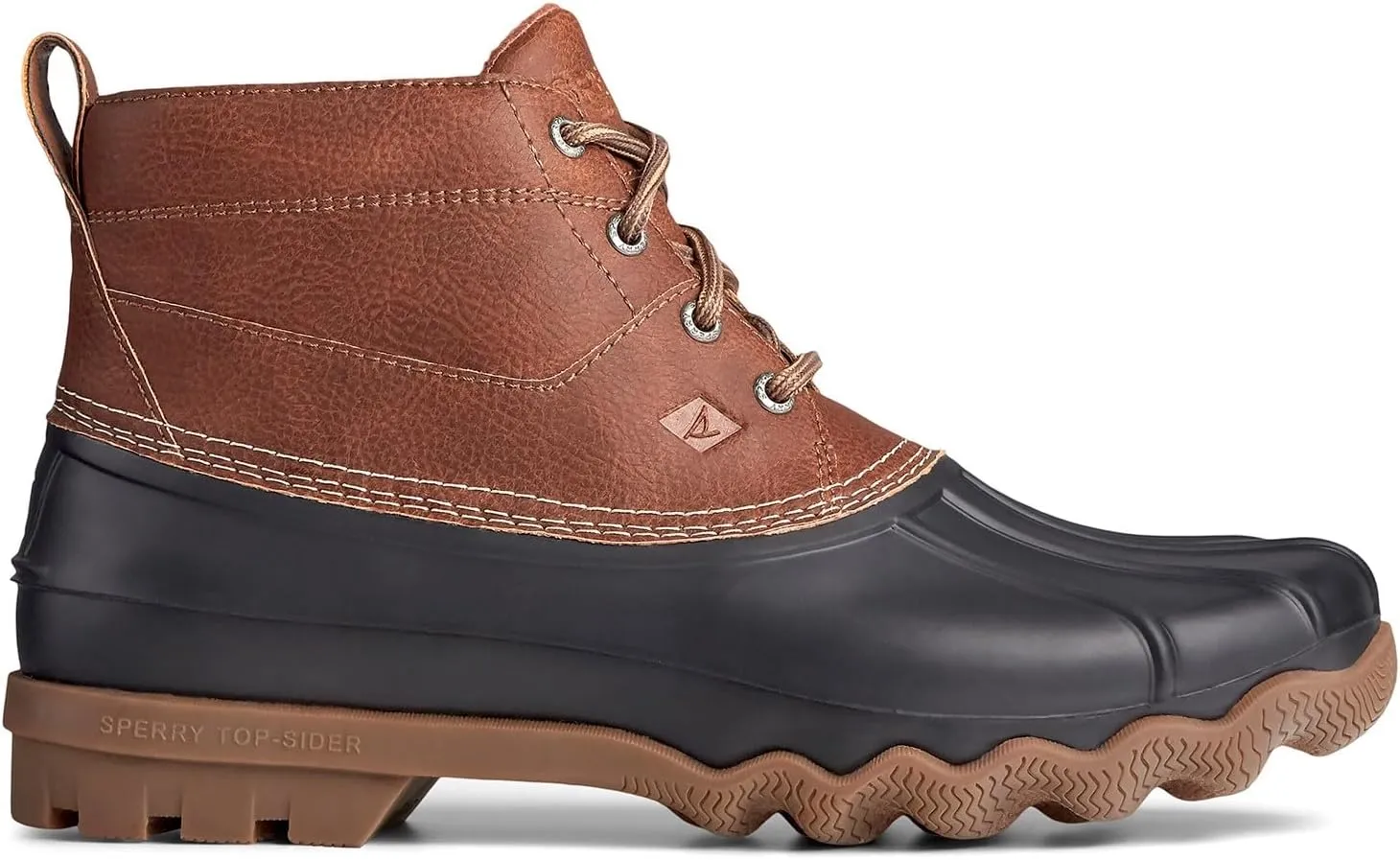 Sperry Mens Brewster Low Duck Casual Boots Ankle - Black, Brown