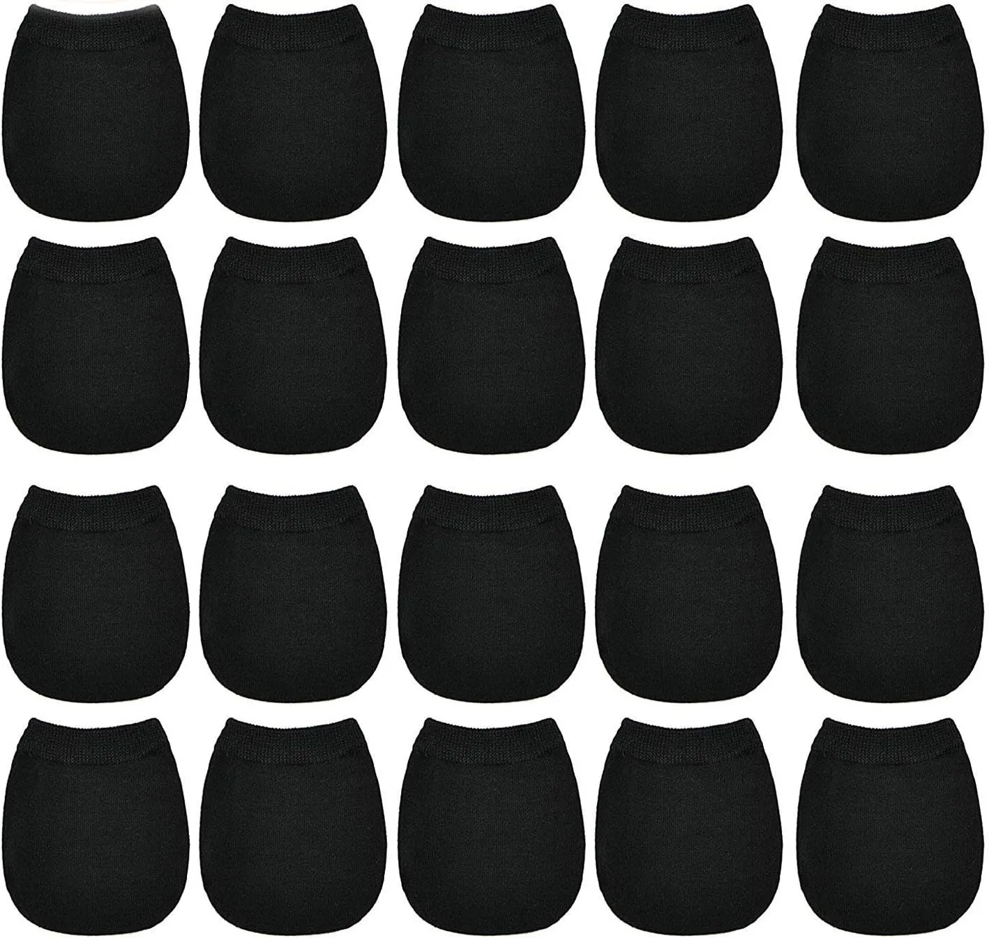 STAY GENT 10 Pairs Seamless Clog Mule Half Socks for Women Cotton Toe Topper Socks