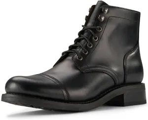 SUREWAY 6" Men's Lace-up Ankle Boots - Cap Toe, Captain Genuine Leather Lace up Chukka Boots for Men,Classic Comfort Oxford Style Footwear