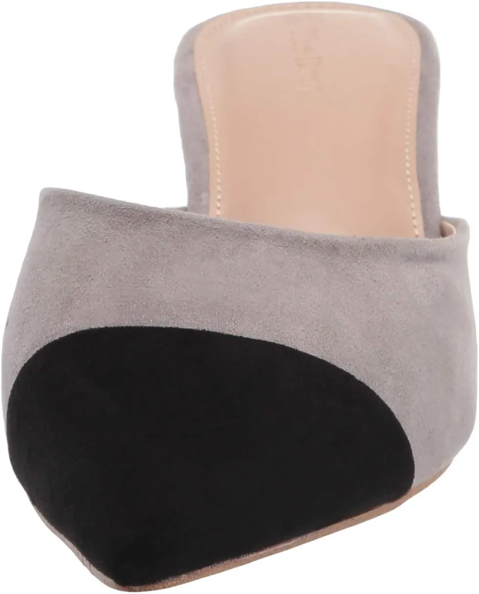 The Drop Women's Paulina Pointed-Toe Two-Tone Mule