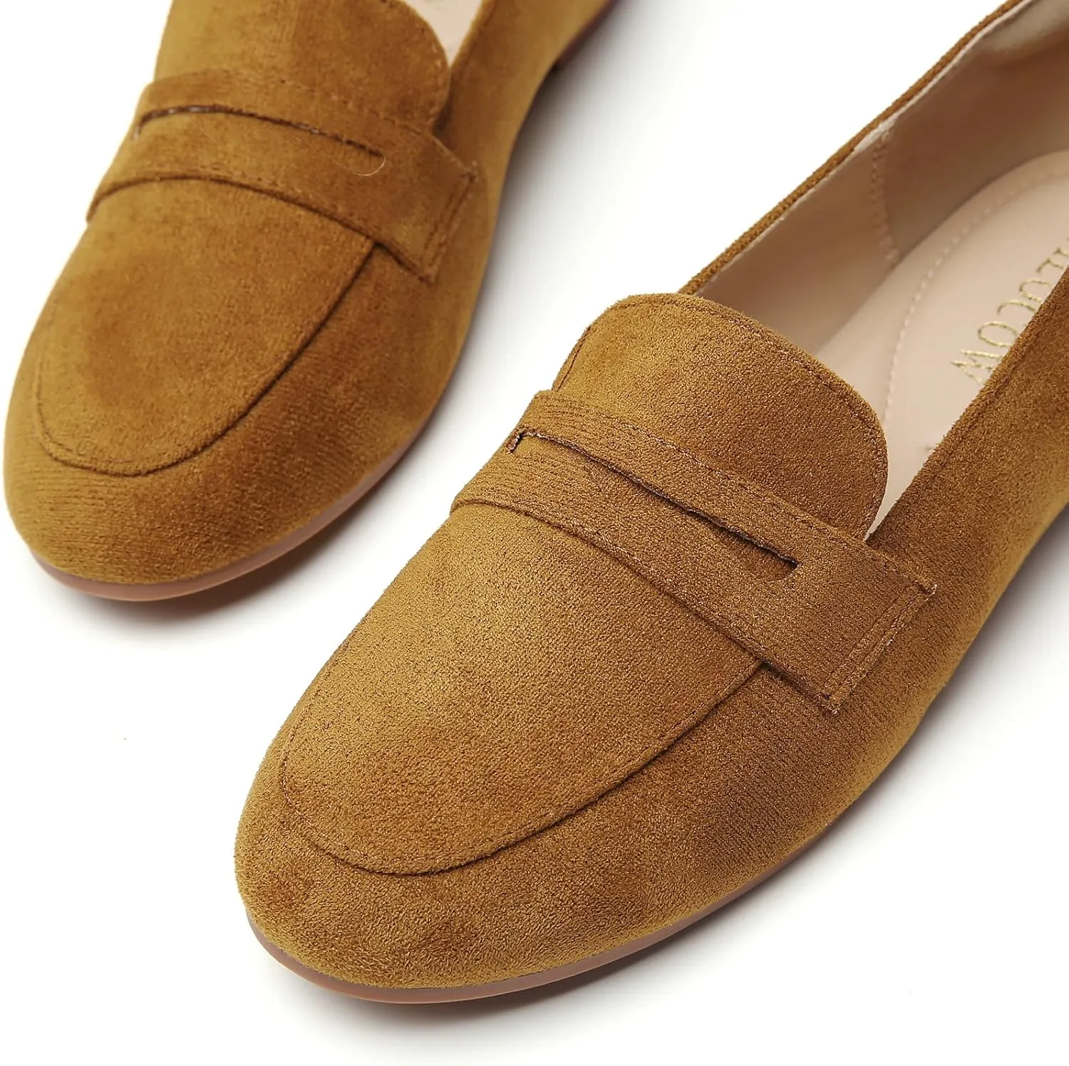 Tilocow Women's Loafers Penny Loafers for Women Comfortable Round Toe Flats Fashion Work Dressy Shoes