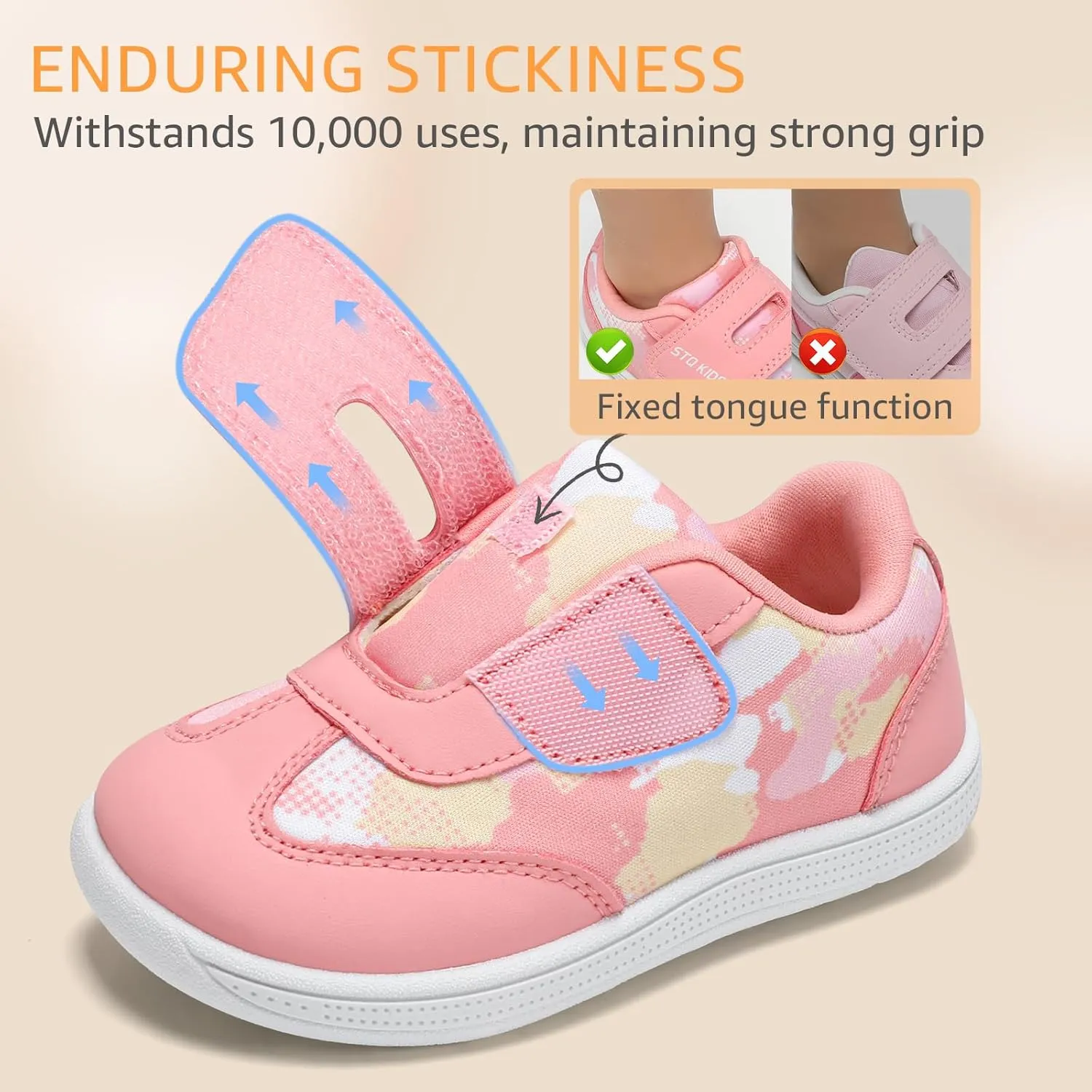 Toddler Wide Toe Box Shoes: Boys Barefoot Shoe Girl Sneakers Little Kids Tennis Non-Slip Zero Drop First Walking Breathable Running Athletic School Gym Sneaker