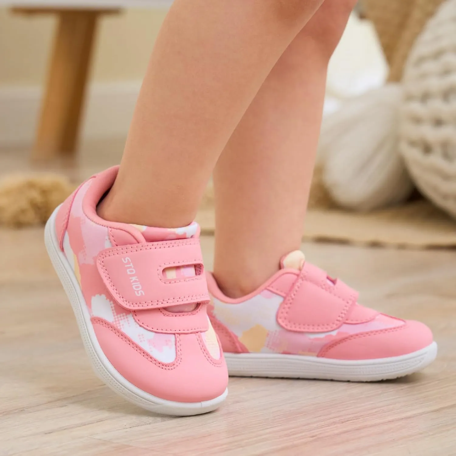 Toddler Wide Toe Box Shoes: Boys Barefoot Shoe Girl Sneakers Little Kids Tennis Non-Slip Zero Drop First Walking Breathable Running Athletic School Gym Sneaker
