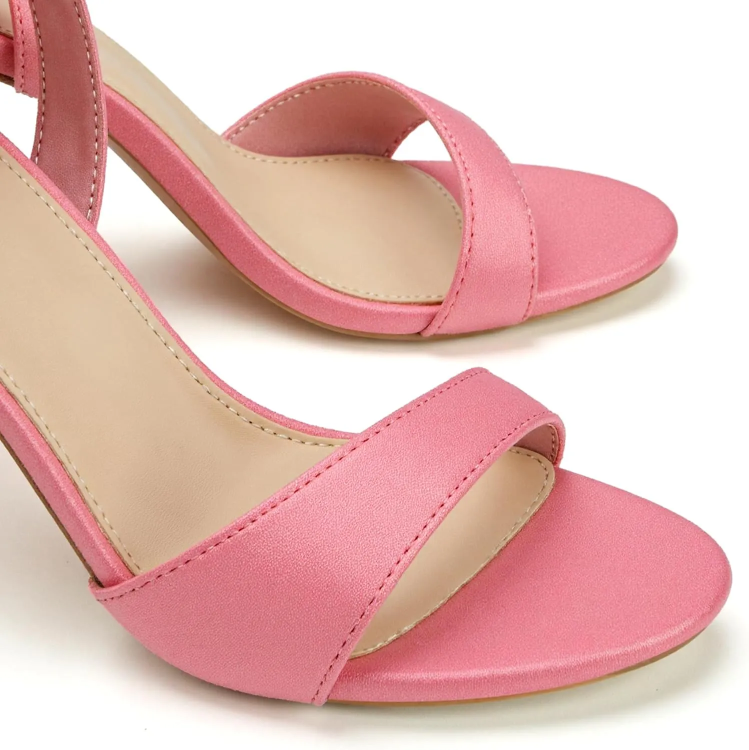Trary Pink Purple Nude Red Black Heels for Women, Lace Up Chunky Heels for Women, Strappy Heels for Women Sandals, High Platform Stripper Heels, Comfortable Wide Width Tie Up Heels 3 Inch Open Toe