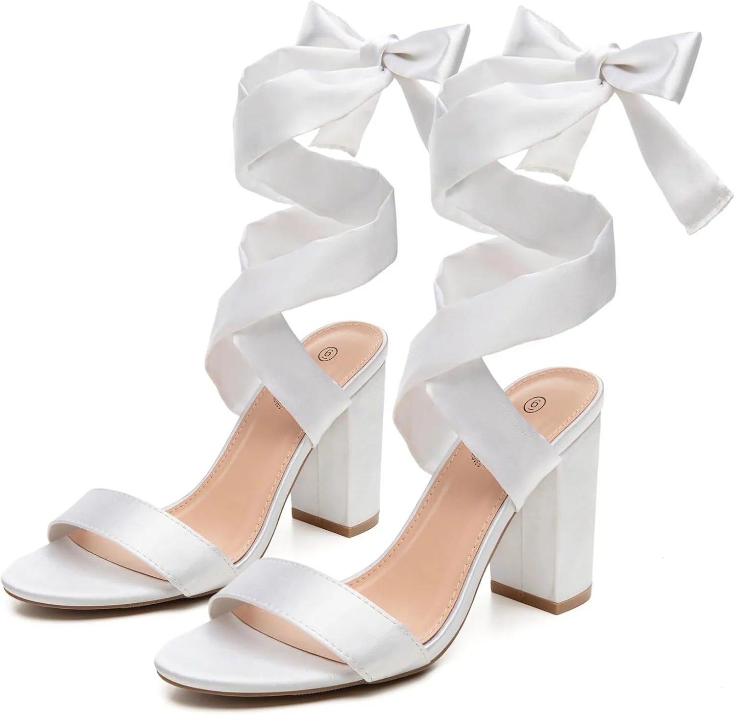 Trary Pink Purple Nude Red Black Heels for Women, Lace Up Chunky Heels for Women, Strappy Heels for Women Sandals, High Platform Stripper Heels, Comfortable Wide Width Tie Up Heels 3 Inch Open Toe