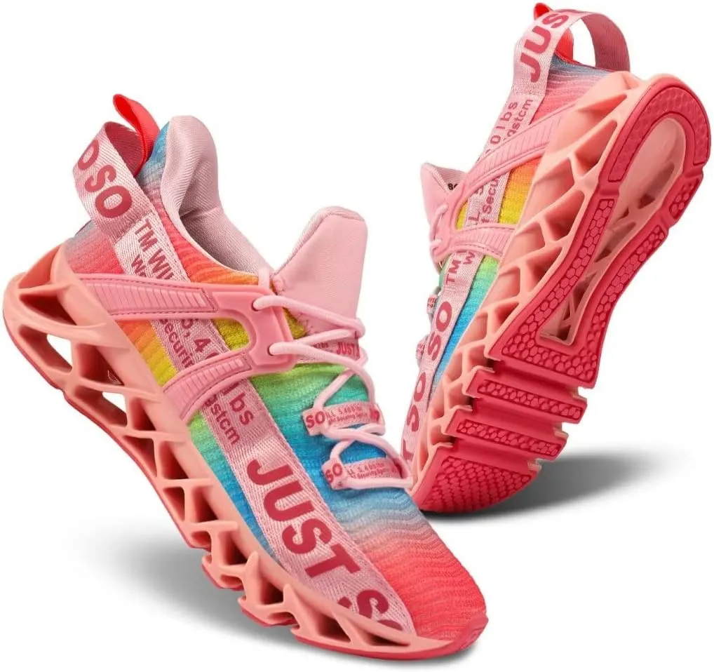 UMYOGO Women's Running Shoes Non Slip Athletic Tennis Walking Blade Type Sneakers