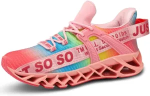 UMYOGO Women's Running Shoes Non Slip Athletic Tennis Walking Blade Type Sneakers