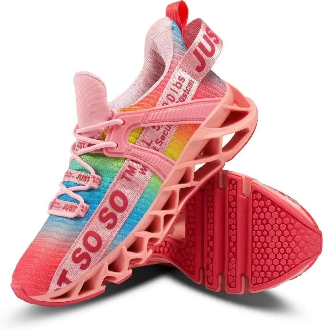 UMYOGO Women's Running Shoes Non Slip Athletic Tennis Walking Blade Type Sneakers