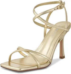 wetkiss Strappy Heels Women Stiletto High Heeled Sandals Adjustable Ankle Strap Square Open Toe For Homecoming Party Dress Wedding