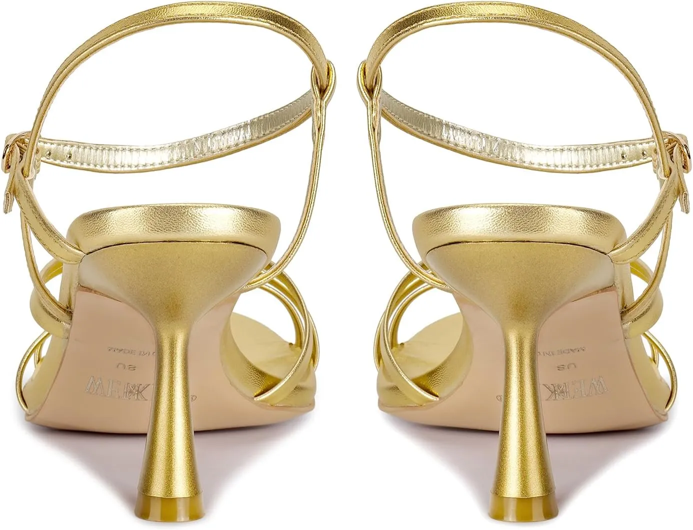 wetkiss Strappy Kitten Heels For Women Low Heel Comfy Sandals Adjustable Ankle Strap Round Open Toe For Homecoming Party Dress Wedding Gold Black White Red Silver Available